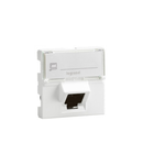 RJ 45 priza Mosaic - category 6 FTP - 45° - 2 module - alb