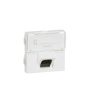 RJ 45 priza Mosaic - category 6 STP - 45° - 2 module - alb