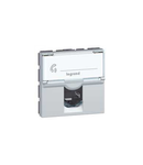 RJ 45 priza Mosaic - category 6 UTP - 2 module - aluminiu