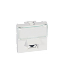 RJ 45 priza Mosaic - category 6 UTP 45° - 2 module - alb