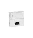 RJ 45 priza Mosaic - category 6A STP - 45° - 2 module - alb