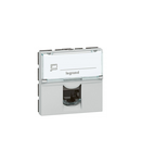 RJ45 priza Arteor - category 5e UTP - 8 contacts - 2 module - soft alu