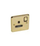 Single Pole British standard Synergy - 1 module switched - 13 A 250 V~ - Authentic glossy gold