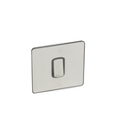 Single Pole Intrerupator cap cruce Synergy - 10 AX 250 V~ Sleek Design brushed stainless steel