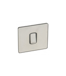 Single Pole plate switch Synergy -1 module -2-way -10 AX -250 V~ Sleek Design brushed stainless steel