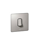 Single Pole plate switch Synergy -1 module -2-way -20 AX -250 V~ Sleek Design brushed stainless steel