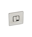 Single Pole plate switch Synergy -2 module -2-way -10 AX -250 V~ Sleek Design polished stainless steel