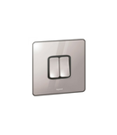 Single Pole plate switch Synergy -2 module -2-way -20 AX -250 V~ Sleek Design polished stainless steel