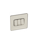 Single Pole plate switch Synergy -3 module -2-way -20 AX -250 V~ Sleek Design brushed stainless steel