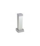 Snap-on mini-column - 1 compartiment 2 sides - inaltime 0.30 m - aluminiu body and capacs - aluminiu finish