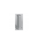 Snap-on mini-column - 2 compartimente - inaltime 0.30 m - aluminiu body and capacs - aluminiu finish