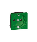 priza Arteor - German - 16 A - 2P+E shutterosu - 2 module - verde