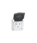 priza Plexo IP55 - 20 A - 2P+E 230 V~ - surface mounting - gri