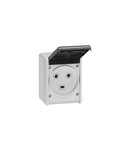 priza Plexo IP55 - 32 A - 2P+E 230 V~ - surface mounting - gri