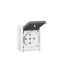 priza Plexo IP55 - 32 A - 3P+N+E 230 V~ - surface mounting - gri