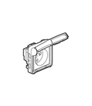 priza Plexo IP55-Fr standard-2P+E tamperproof screw terminals-modular-gri