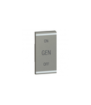 patrat key capac Arteor BUS/SCS - GEN/ON/OFF - 1 module - magnesium