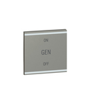 patrat key capac Arteor BUS/SCS - GEN/ON/OFF - 2 module - magnesium