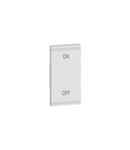 patrat key capac Arteor BUS/SCS - ON/OFF - 1 module - alb