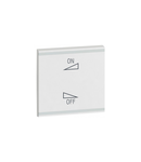 patrat key capac Arteor BUS/SCS - regulation symbol - 2 module - alb