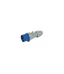 Stecher drept P17 - IP44 - 200/250 V~ - 16 A - 3P+E