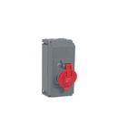 Priza aparenta Hypra - IP44 - 380/415 V~ - 63 A - 3P+E - plastic