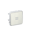 Switch Plexo IP55 - 2-way cu indicator - 10 AX 250 V~ - modular - alb