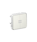 Switch Plexo IP55 - illuminated 2-way - 10 AX 250 V~ - modular - alb