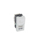 Telephone priza Arteor - pentru British Telecom - single secondary - 1 module - soft alu