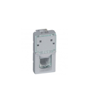 Telephone priza Mosaic - RJ11 - 4 contacts - 1 module - alu