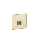 Telephone priza Synergy - RJ 11 / RJ 12 - single - Sleek Design glossy gold