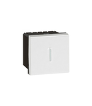 Time delay switch Arteor - cu LED - 2 module - alb