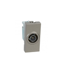 TV priza Arteor - TV single shielded male Ø9.5 mm - 1 module - magnesium