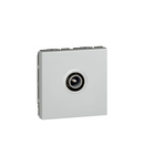 TV priza Mosaic - single - male Ø9.52 mm - 2 module - alu