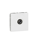 TV priza Mosaic - single - male Ø9.52 mm - 2 module - alb