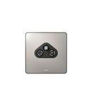 TV-R-SAT priza Synergy - "F" type - Sleek Design brushed stainless steel