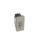 USB female priza Arteor - 1 module - champagne