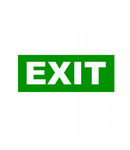 Autocolant verde ” EXIT ” (330mm x 100mm)