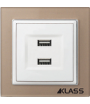 L-klass chm/3933 – Priza USB dubla (100-240v / 2x1A / 5,1v DC)