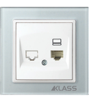 L-klass grey/3915 – Priza UTP Cat5E simpla