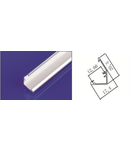 Profil colt pentru banda LED rigida YF-101B / aluminiu