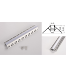 Profil led aluminiu PXG- 302/2 – colt exterior/ingropat/gips carton/2m
