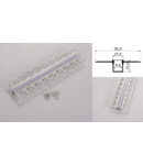 Profil led aluminiu PXG- 304/1 – ingropat/gips carton/1m
