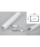 Profil led aluminiu PXG-3020M/2 – aplicat/2m