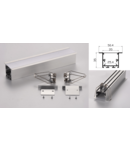 Profil led aluminiu PXG-3535A/2 – ingropat/gips carton/2m