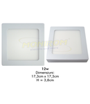 Spot Led aplicat 12w/2700k (square) *TV 0,25ron