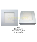 Spot Led aplicat 6w/2700k (square) *TV 0,25ron