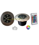 Spot led pavaj IP65 9w/RGB/telecomanda *TV 0,25ron