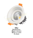 Spot Led reglabil 5152/COB 20w/4000k *TV 0,25ron