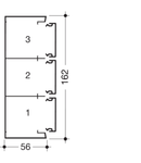 Canal cablu GBA50161, aluminiu RAL9010